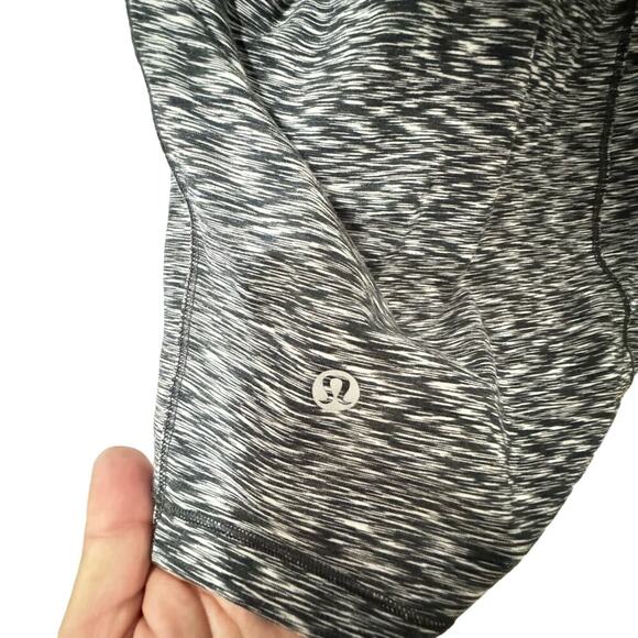 Lululemon Get Set Long Sleeve Open Back Lightweight Heathered White Grey Size 6 - Picture 7 of 9